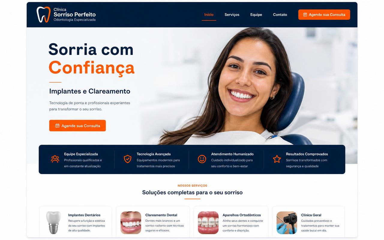 Projeto Clínica Sorriso Perfeito — Odontologia