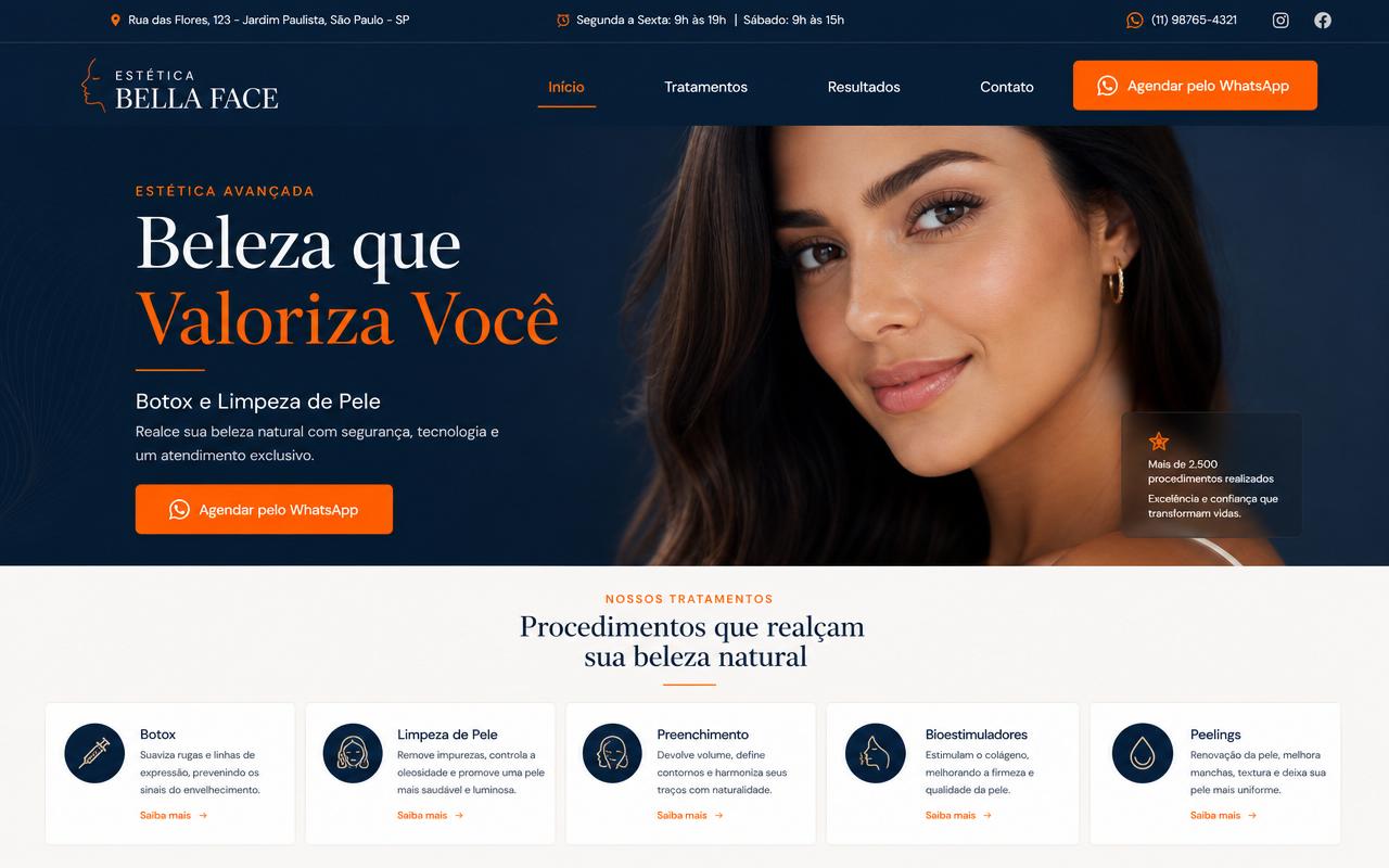 Projeto Estética Bella Face — Estética e Botox